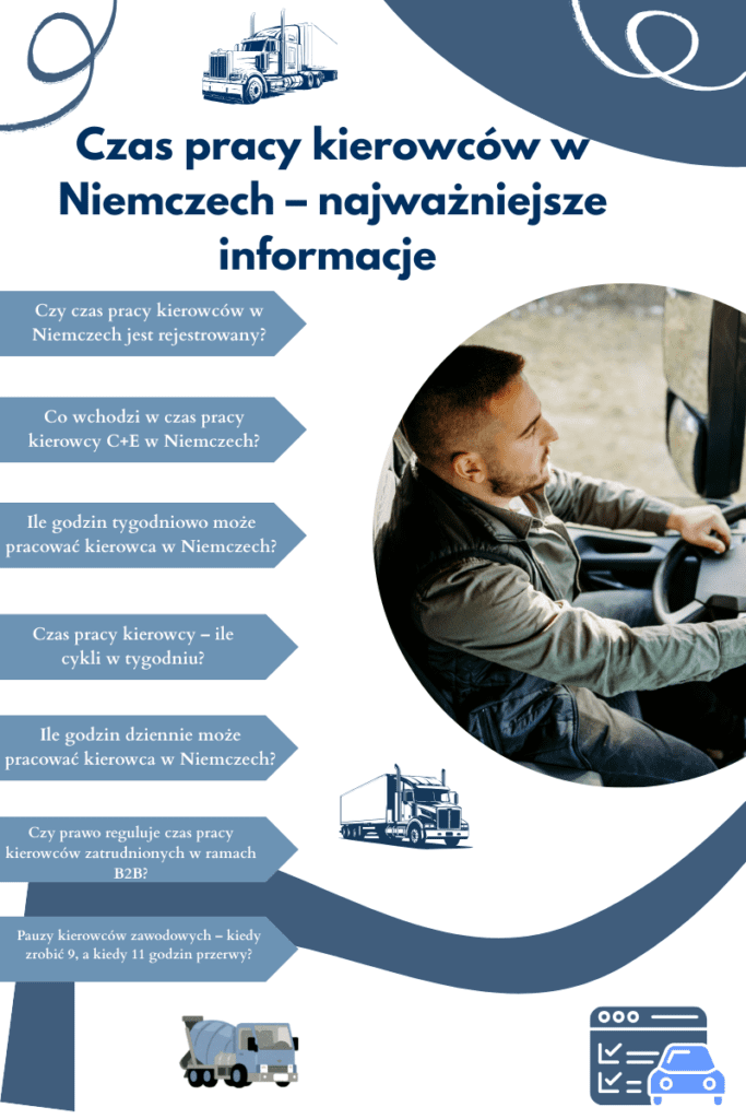 Czas pracy kierowców w Niemczech – najważniejsze informacje