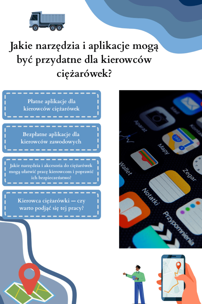 Jakie narzędzia i aplikacje mogą być przydatne dla kierowców ciężarówek?