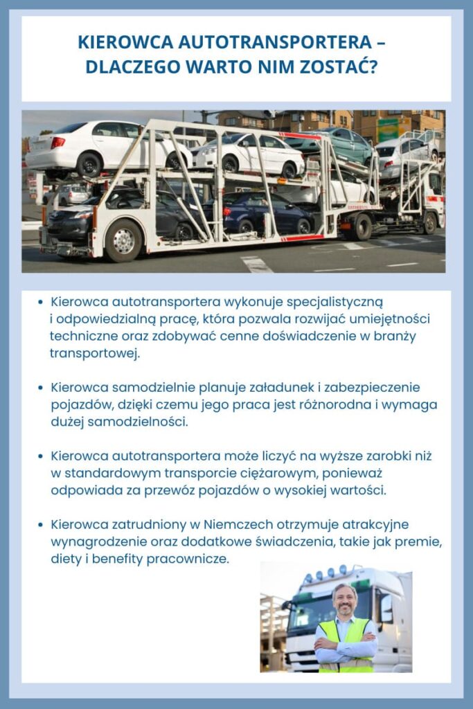 Kierowca autotransportera – dlaczego warto nim zostać