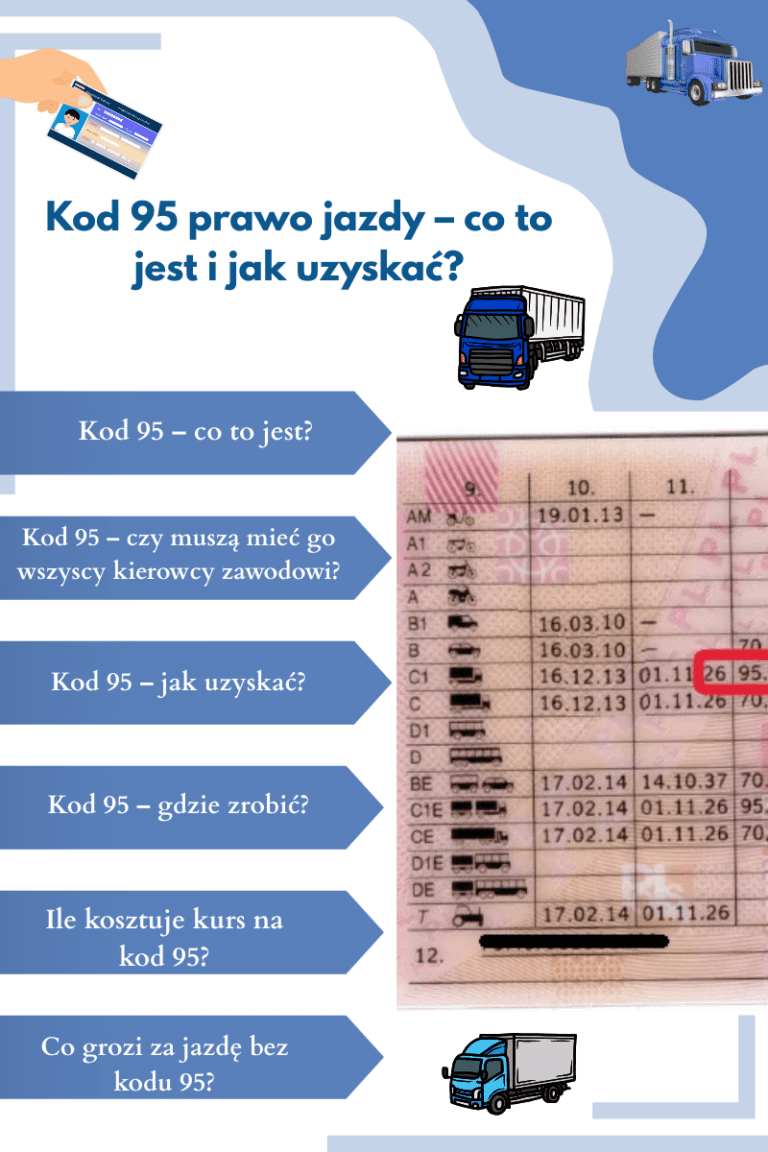 Kod 95 prawo jazdy – co to jest i jak uzyskać?