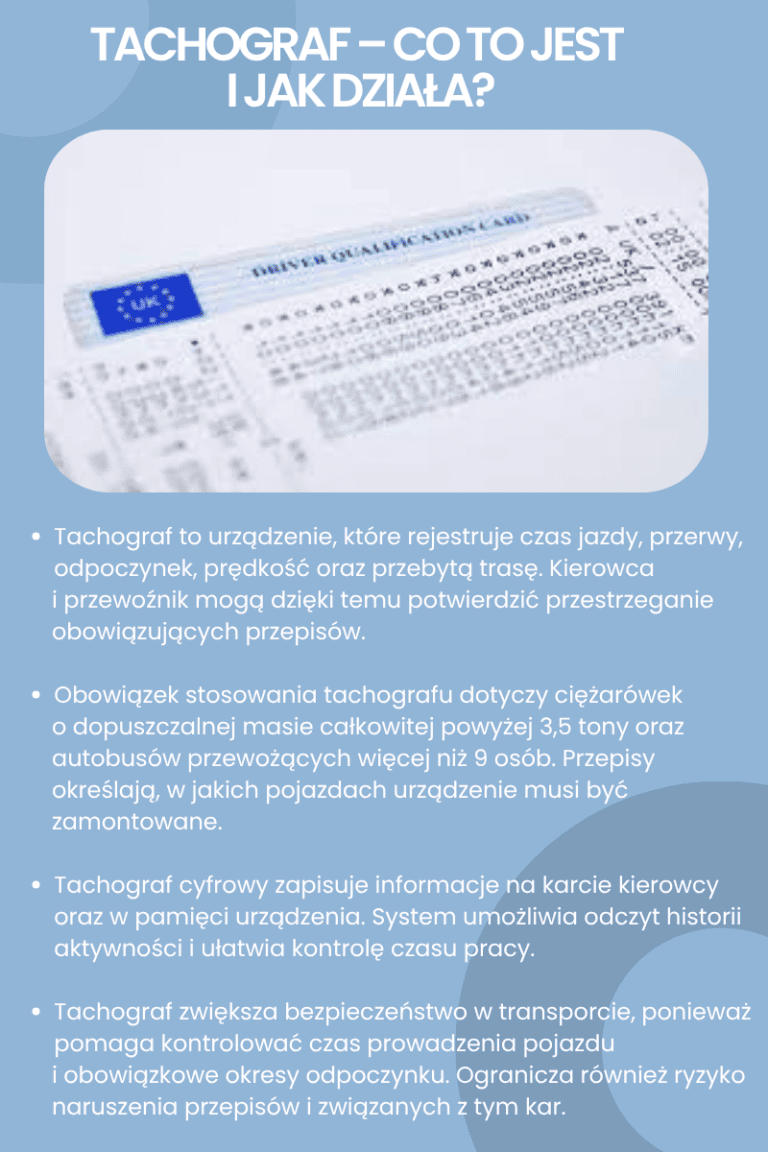 Tachograf – co to jest i jak działa?