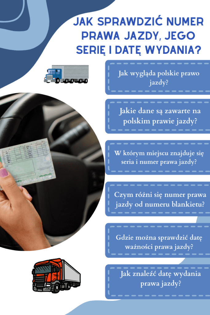Jak sprawdzić numer prawa jazdy, jego serię i datę wydania?
