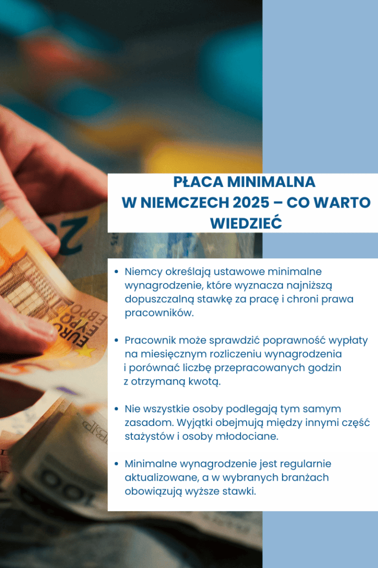 Płaca minimalna w Niemczech 2025 – co warto wiedzieć
