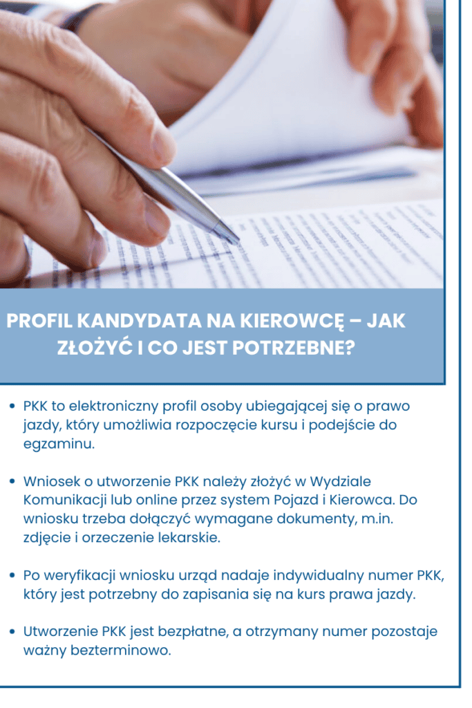 Profil Kandydata na Kierowcę – jak złożyć i co jest potrzebne?
